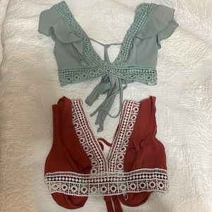 Set of 2 - SHEIN Crop Tops